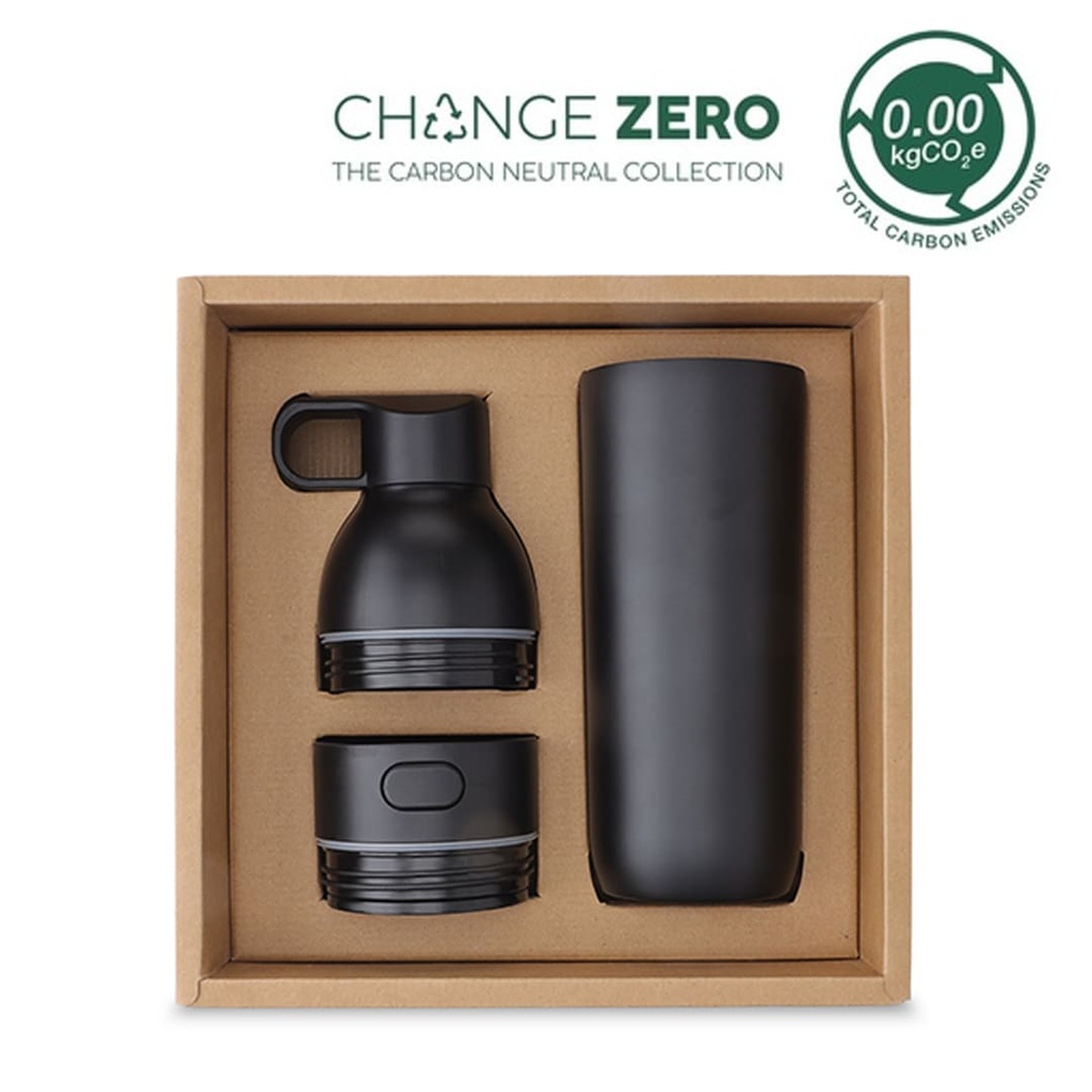 CHANGE ZERO 2-in-1 Modular Hydration Gift Set - Black