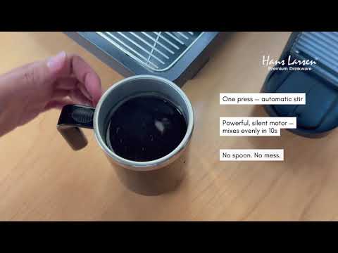 Hans Larsen Auto-Stirring Coffee Mug - Black