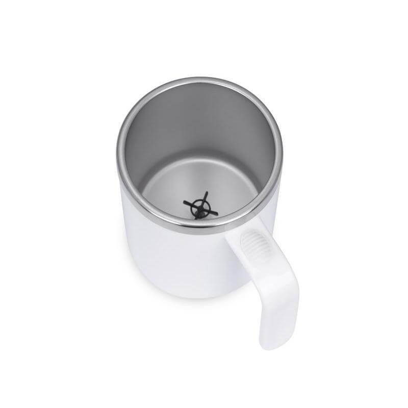 Hans Larsen Auto-Stirring Coffee Mug - White