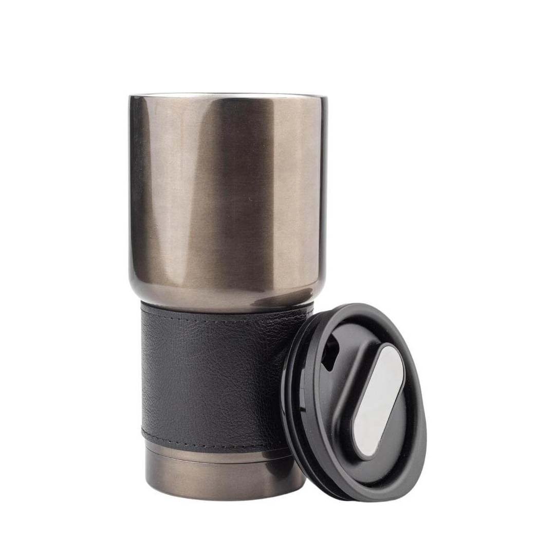 Hans Larsen Insulated Tumbler with Grip Sleeve 530ml - Black