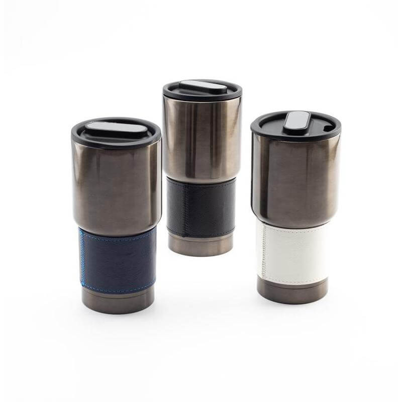 Hans Larsen Insulated Tumbler with Grip Sleeve 530ml - Black