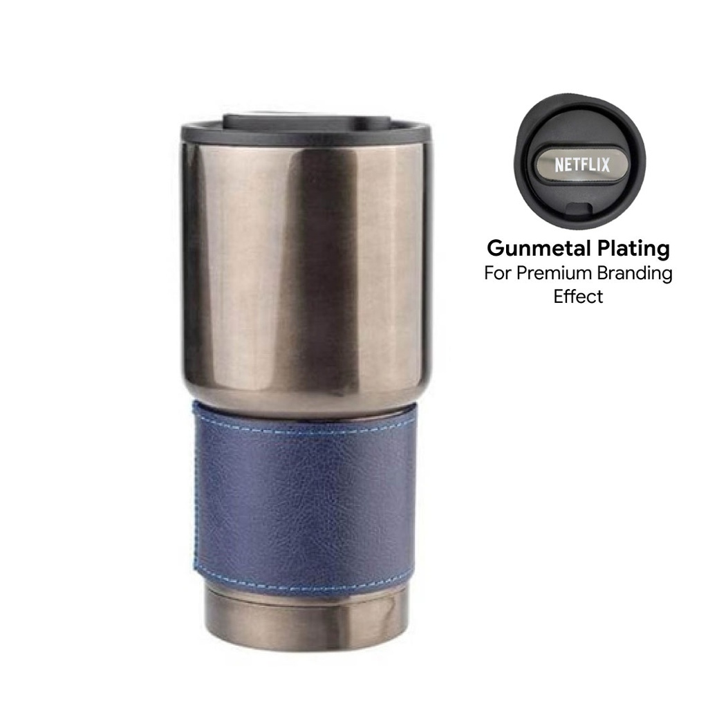 Hans Larsen Insulated Tumbler with Grip Sleeve 530ml - Blue