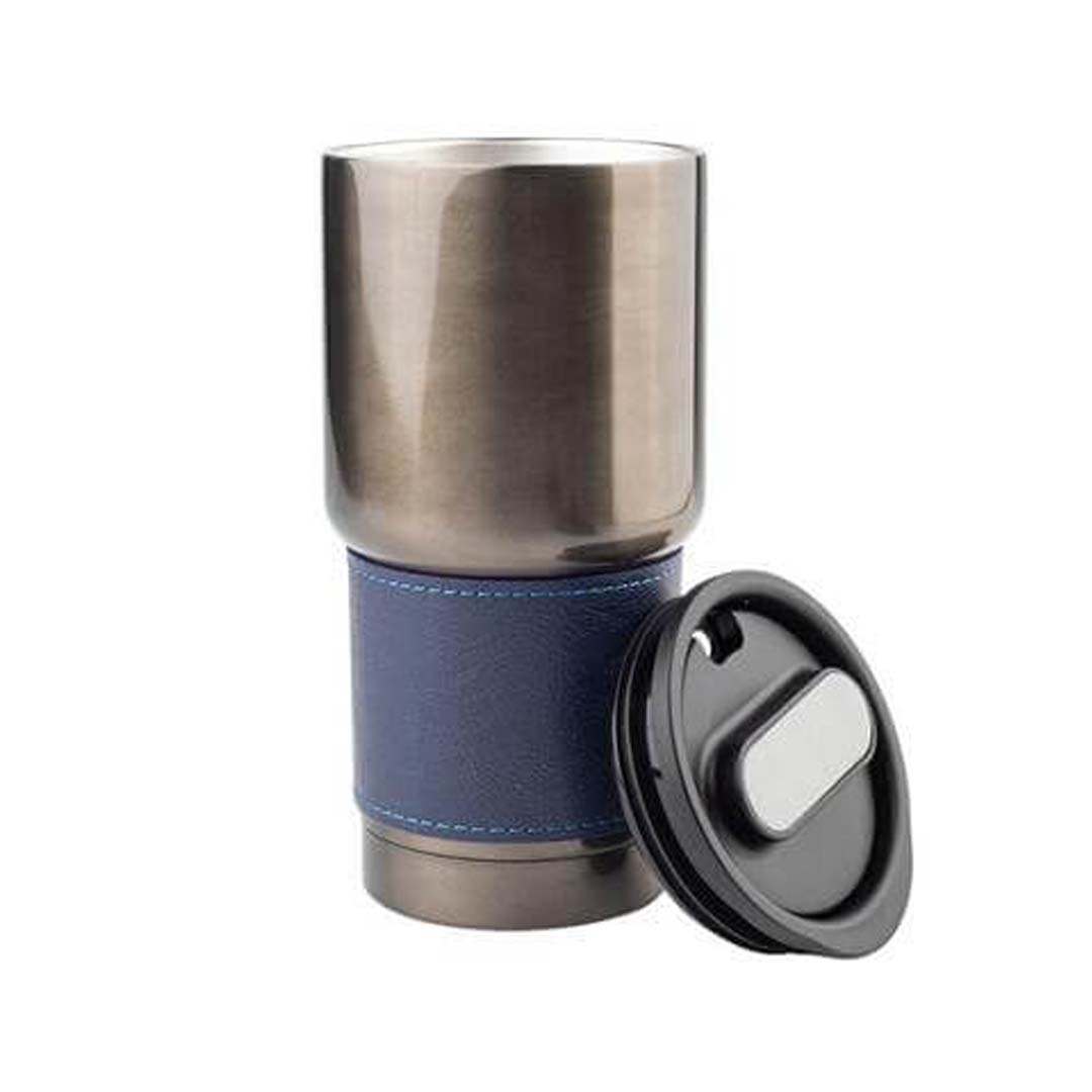 Hans Larsen Insulated Tumbler with Grip Sleeve 530ml - Blue