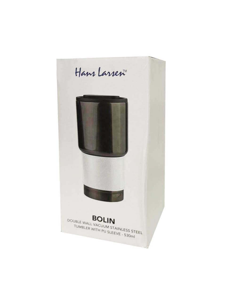 Hans Larsen Insulated Tumbler with Grip Sleeve 530ml - White