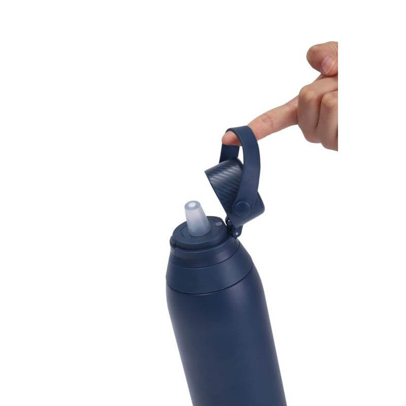 Hans Larsen Double Wall Stainless Steel Vacuum Bottle - 750ml - Navy