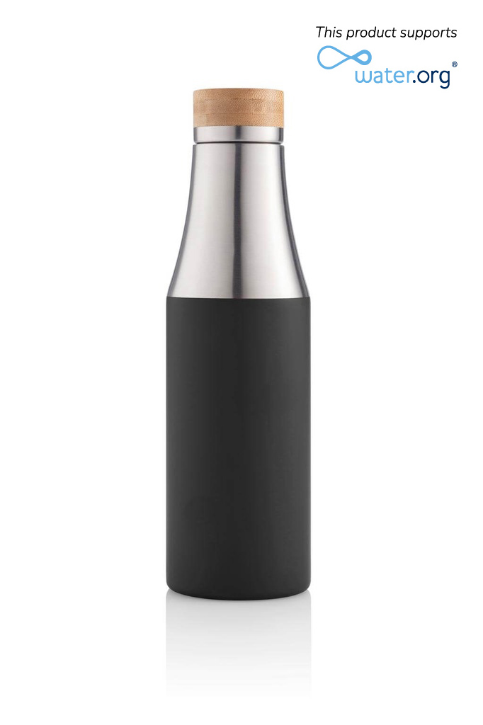 CHANGE Collection Insulated Water Bottle - Black