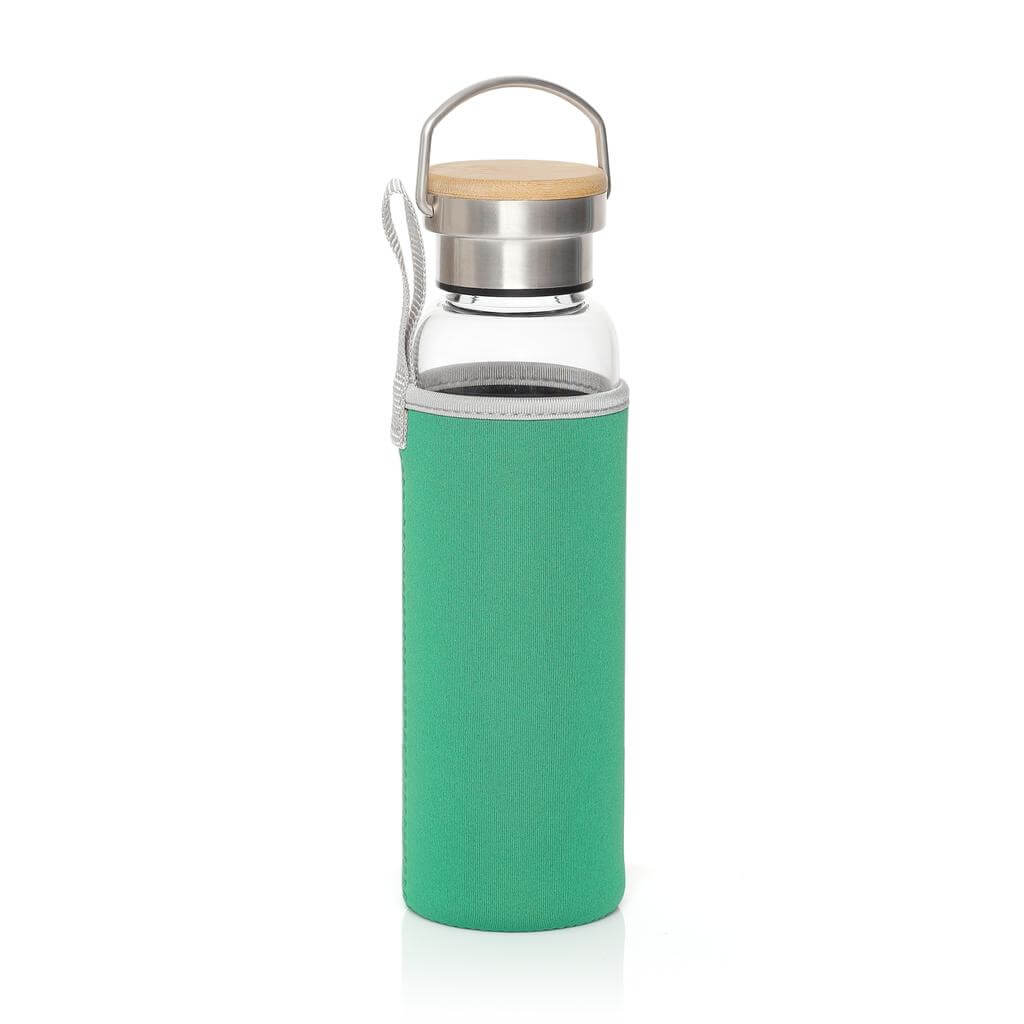 Hans Larsen Borosilicate Glass Bottle with Neo Sleeve - Green