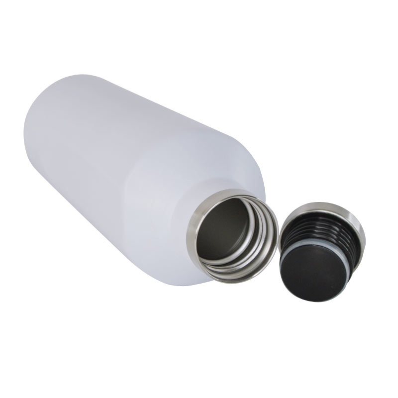 Hans Larsen Double Wall Stainless Steel Water Bottle - White