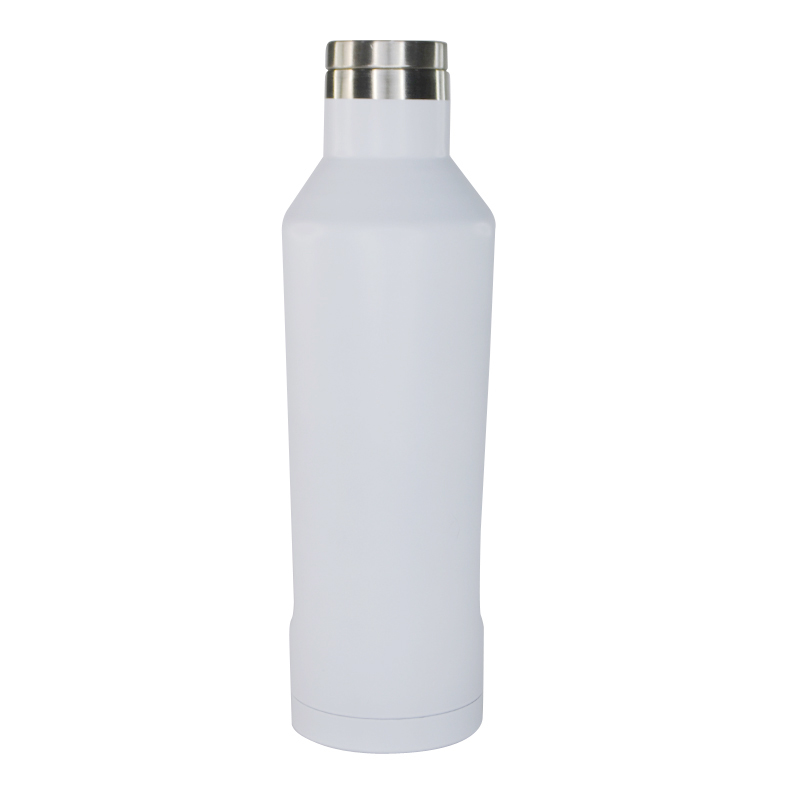Hans Larsen Double Wall Stainless Steel Water Bottle - White