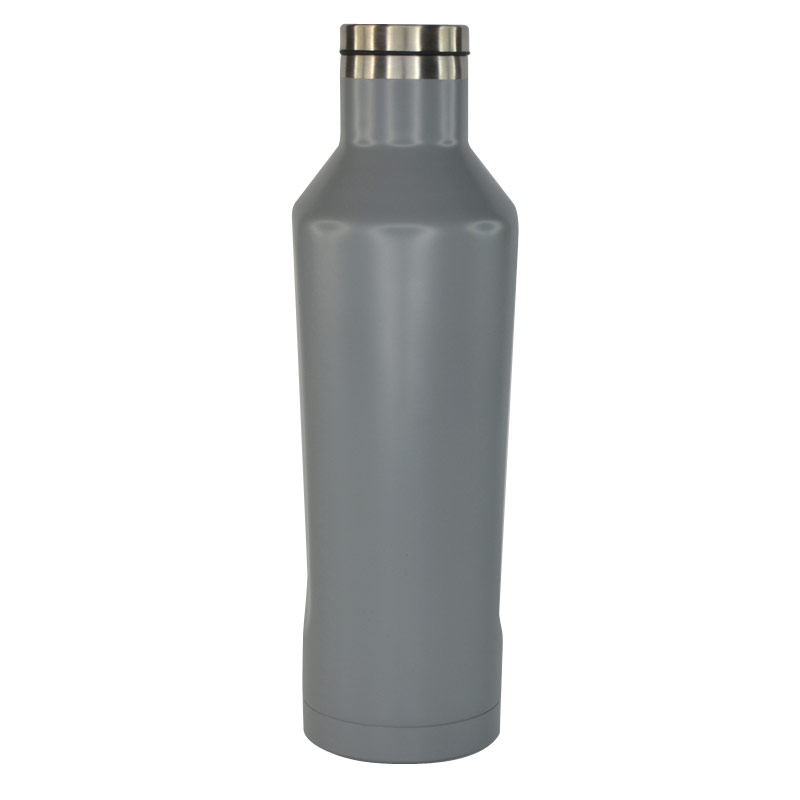 Hans Larsen Double Wall Stainless Steel Water Bottle - Grey