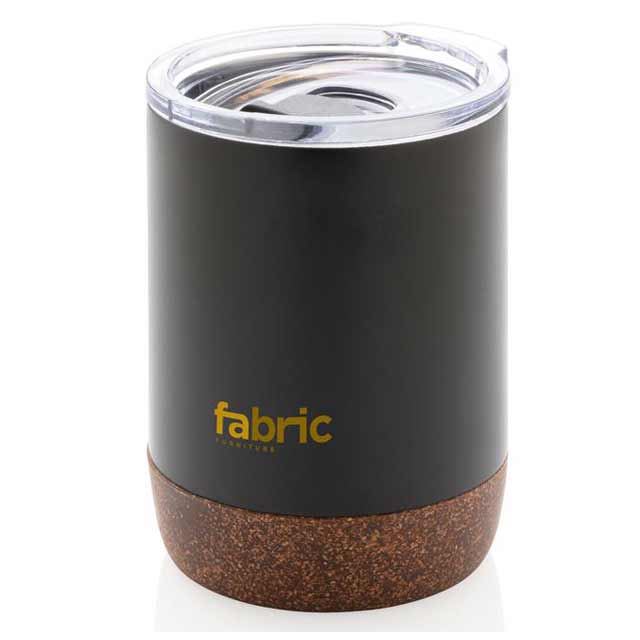 Hans Larsen Vacuum Mug With Cork Base - Black