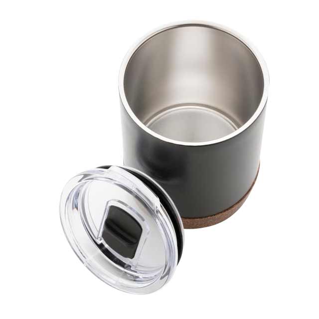 Hans Larsen Vacuum Mug With Cork Base - Black