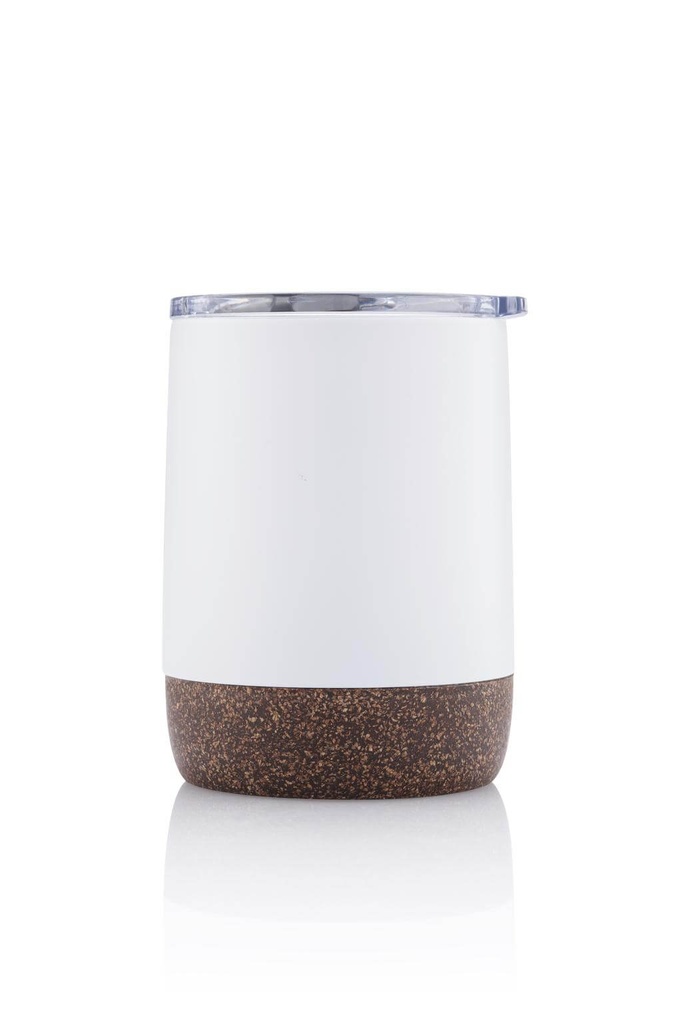 Hans Larsen Vacuum Mug With Cork Base - White