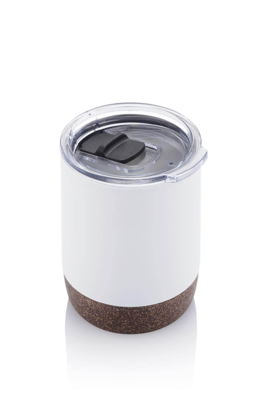 Hans Larsen Vacuum Mug With Cork Base - White