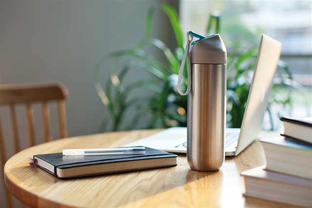 XDDESIGN Stainless Steel Water Bottle Grey-Blue