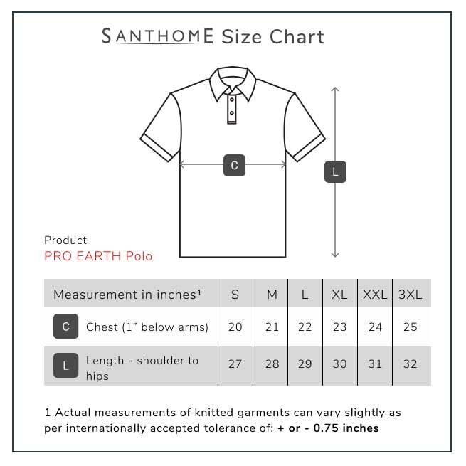 Santhome PRO EARTH (Mens) - The Fully Recycled Polo Shirt