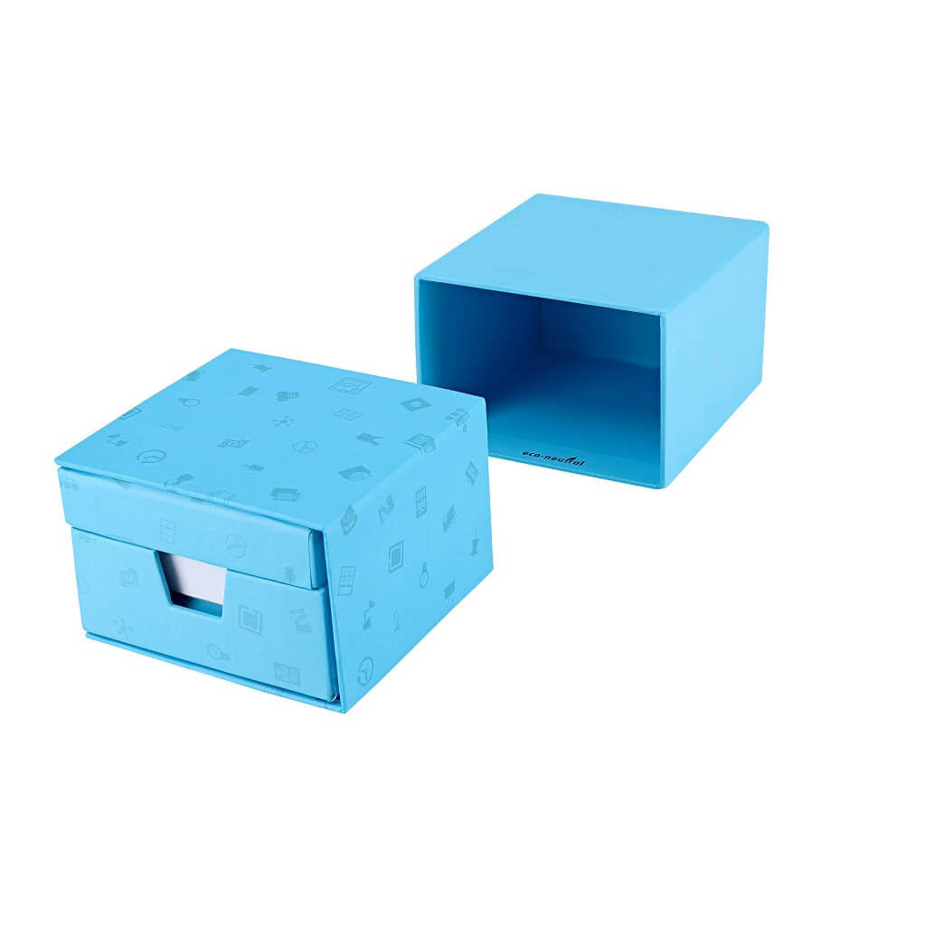 eco-neutral Memo/Calendar Cube - Blue