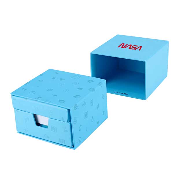 eco-neutral Memo/Calendar Cube - Blue