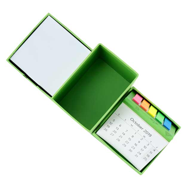 eco-neutral Memo/Calendar Cube - Eco Green
