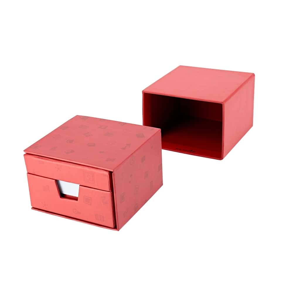 eco-neutral Memo/Calendar Cube - Red