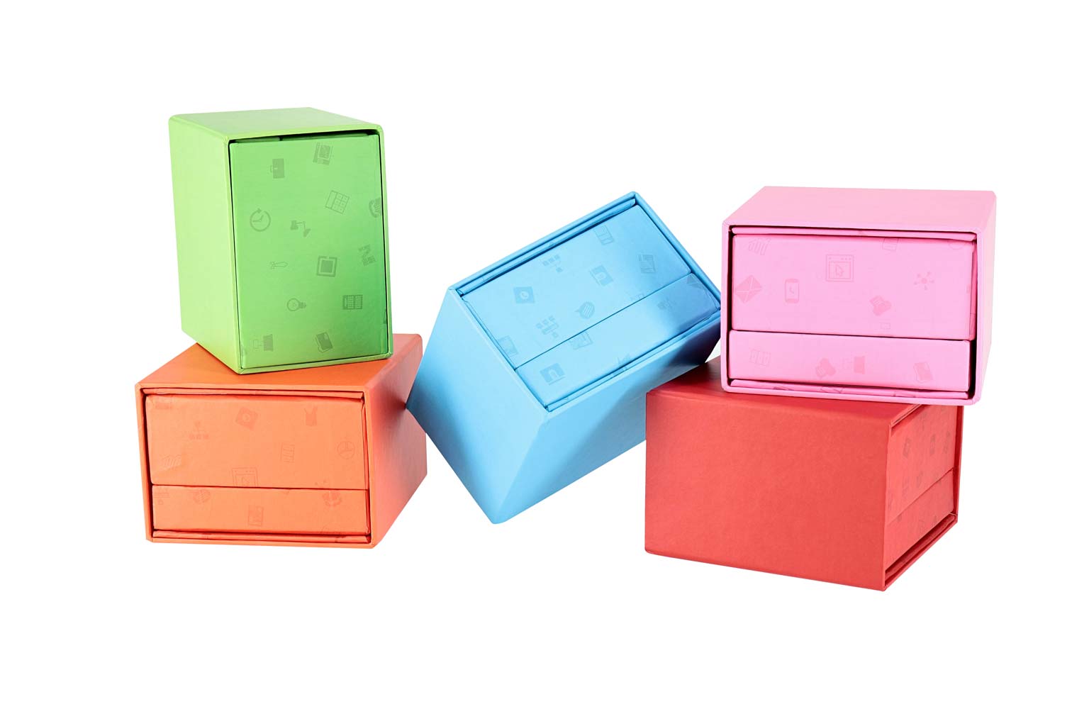 eco-neutral Memo/Calendar Cube - Red