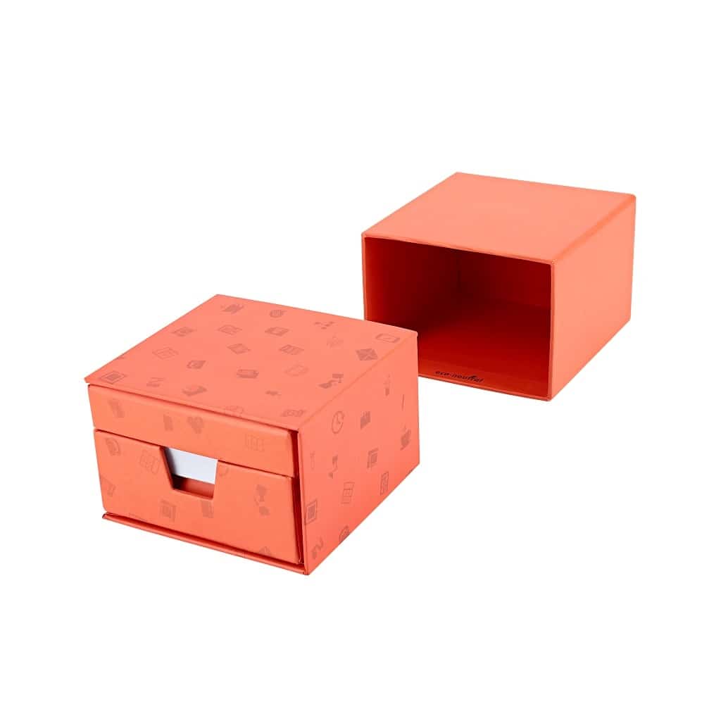 eco-neutral Memo/Calendar Cube - Orange