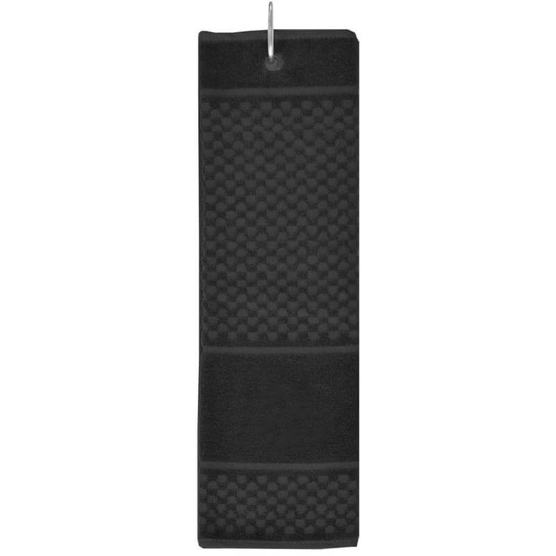 Sports Hand Towel with Carabiner - Black