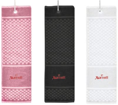 Sports Hand Towel with Carabiner - White