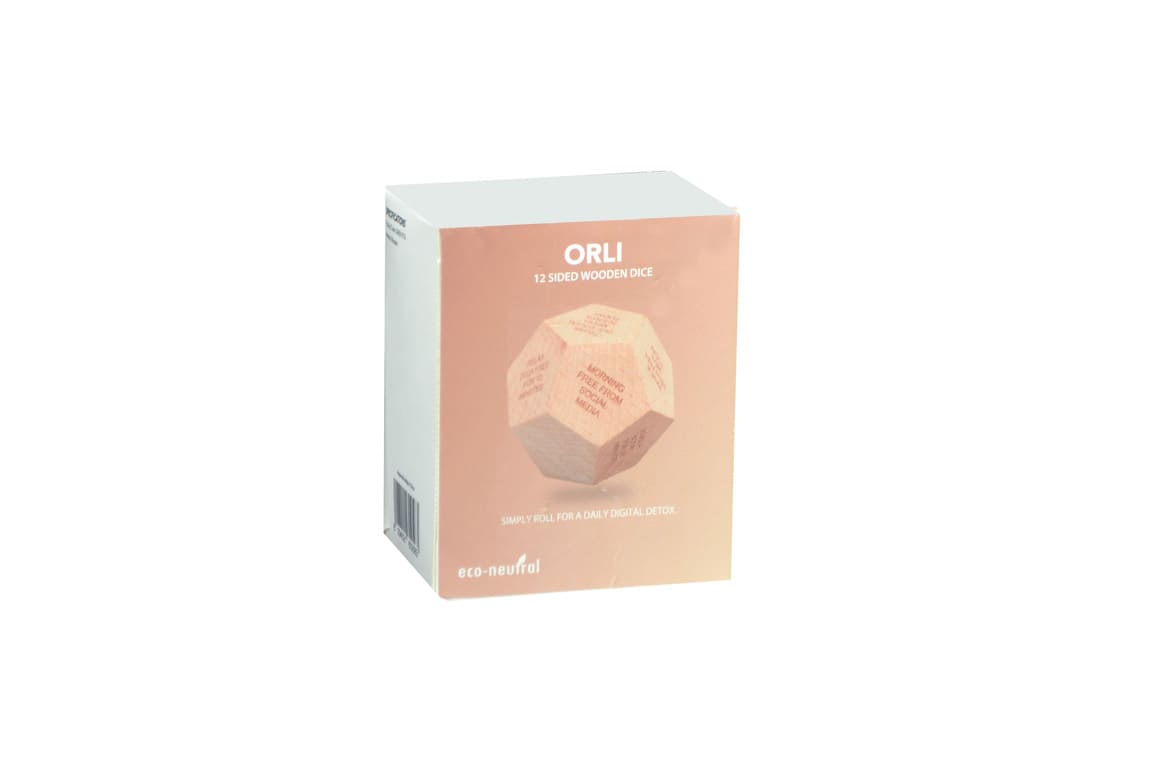eco-neutral Digital Detox Wooden Dice