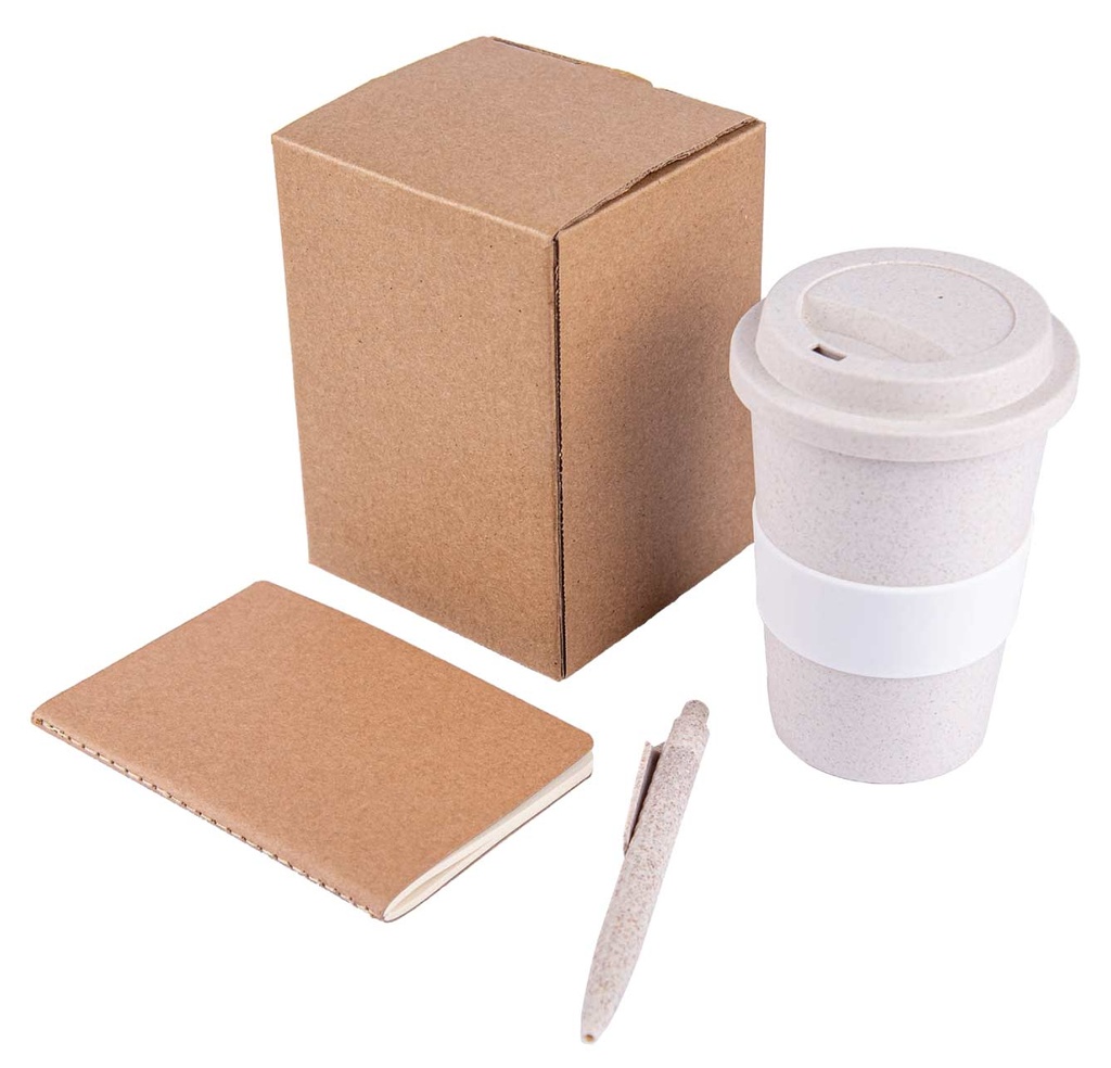 Eco Set of Mug, FSC Notebook and Pen