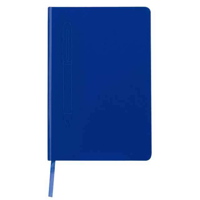 Giftology A5 Hard Cover Notebook with Metal Pen - Blue