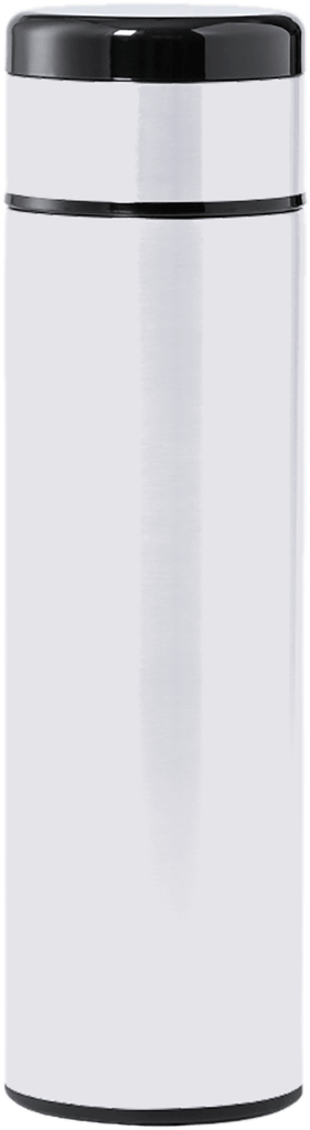 Vacuum Flask with Temperature Lid and Notebook Gift Set - White