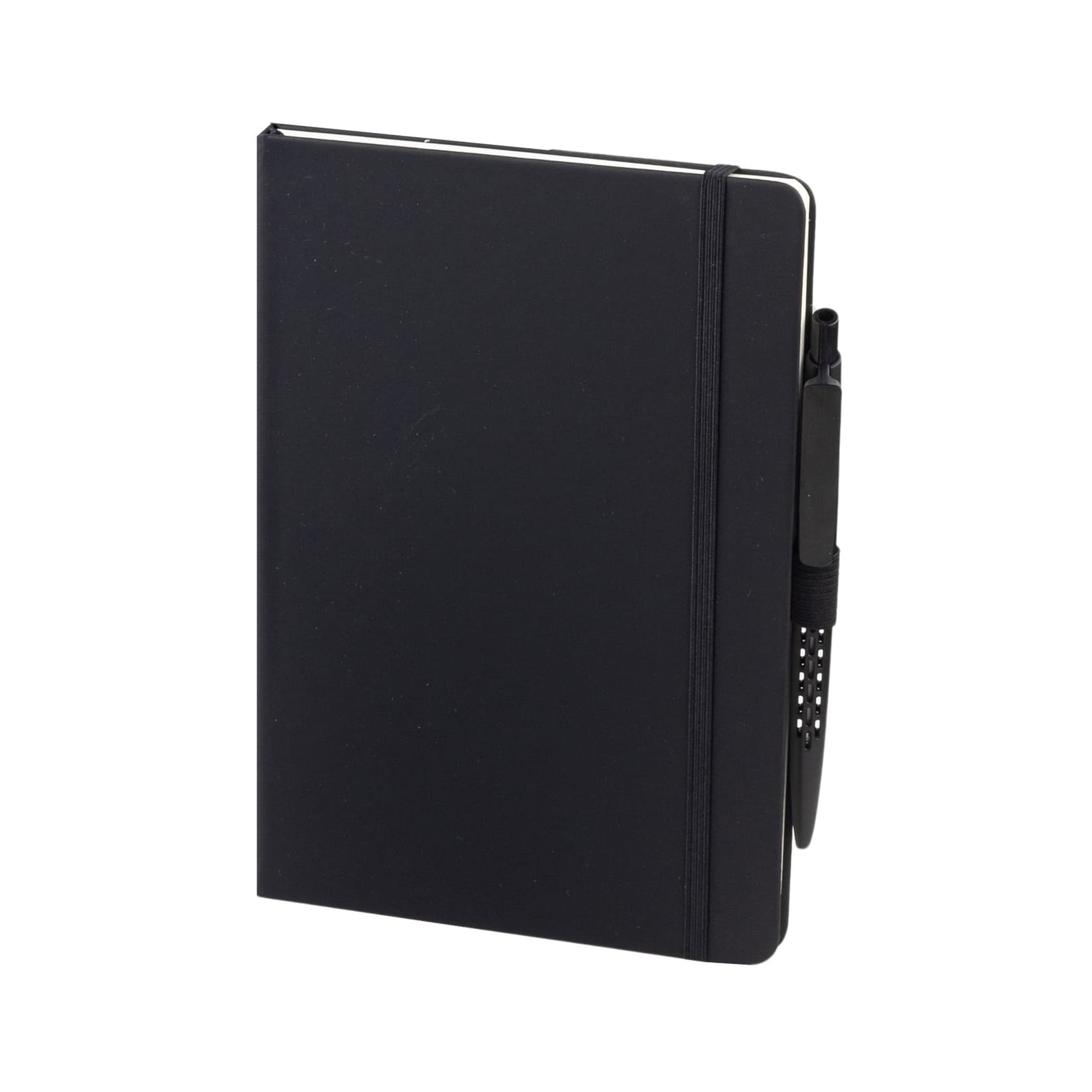 Giftology Set of Double Walled Tumbler, A5 Notebook and Pen - Black