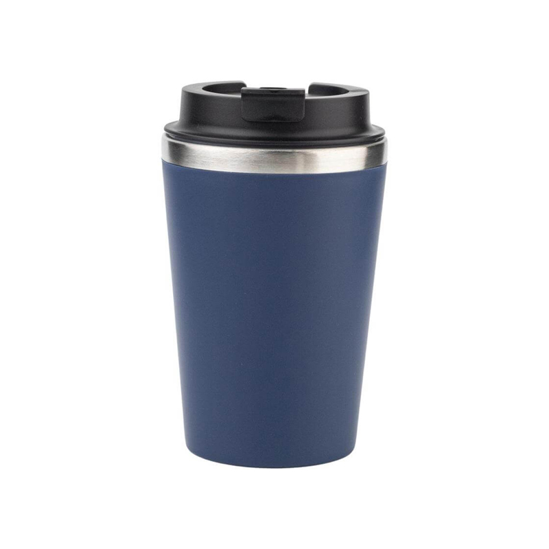 Giftology Set of Double Walled Tumbler, A5 Notebook and Pen - Navy Blue
