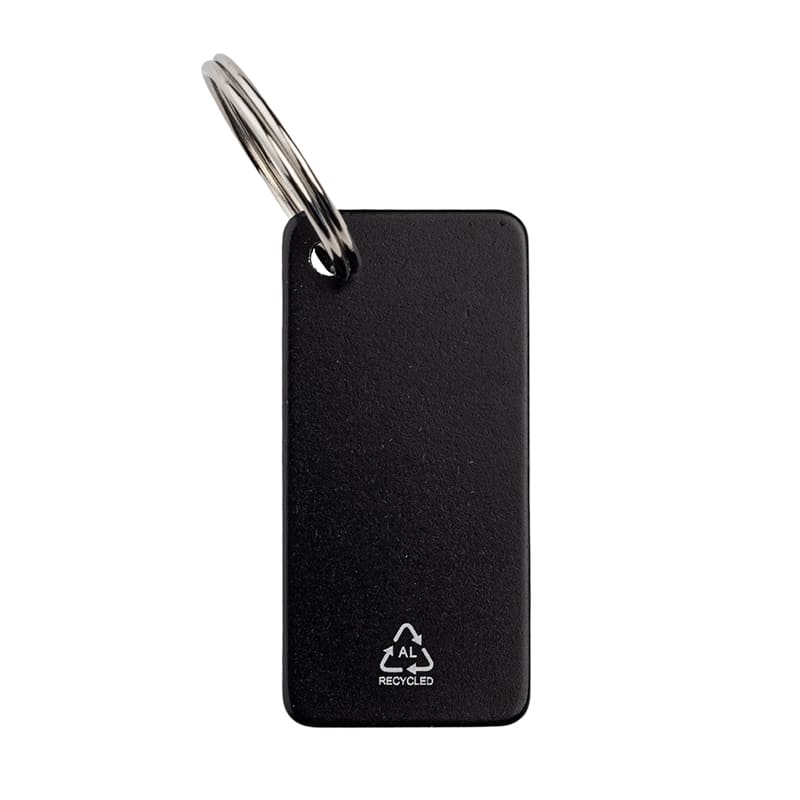 Gift Set of RCS Recycled Aluminium Pen and Keychain - Black