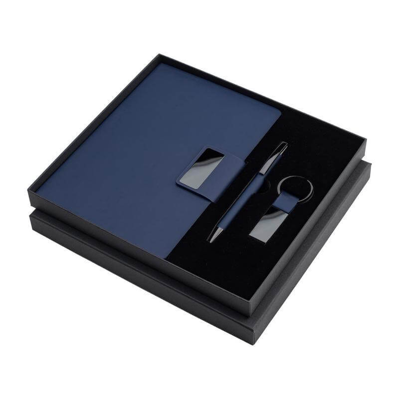 Giftology Set of Notebook, Keychain and Pen - Blue