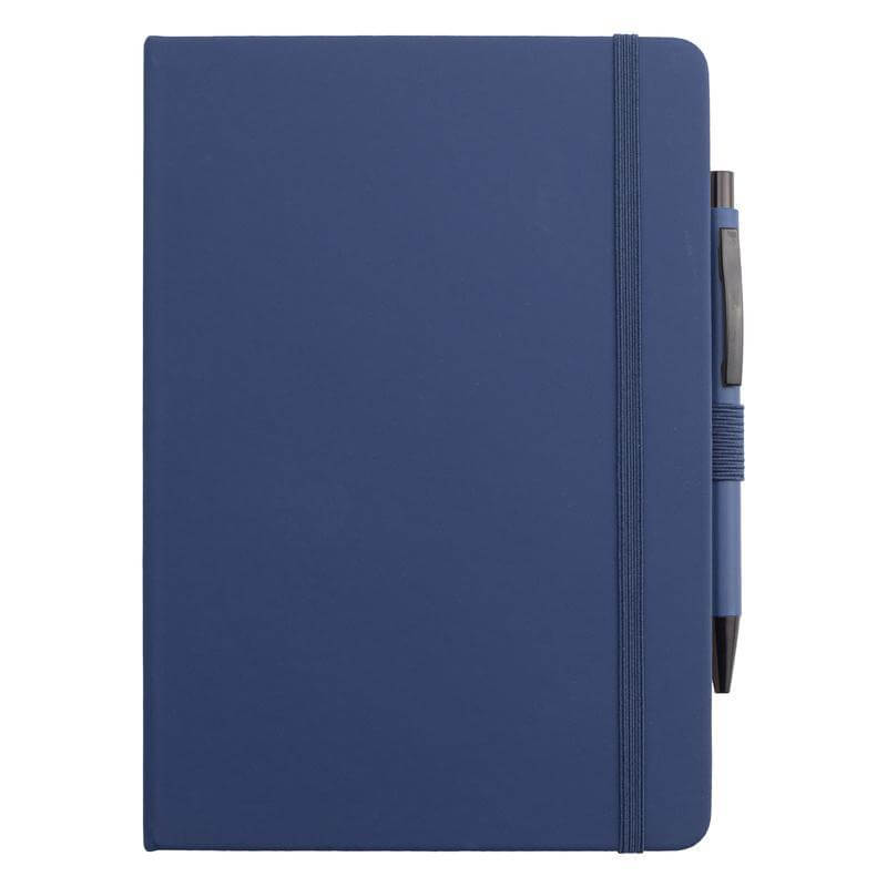 Giftology Set of Tumbler, A5 Notebook and Pen - Navy Blue