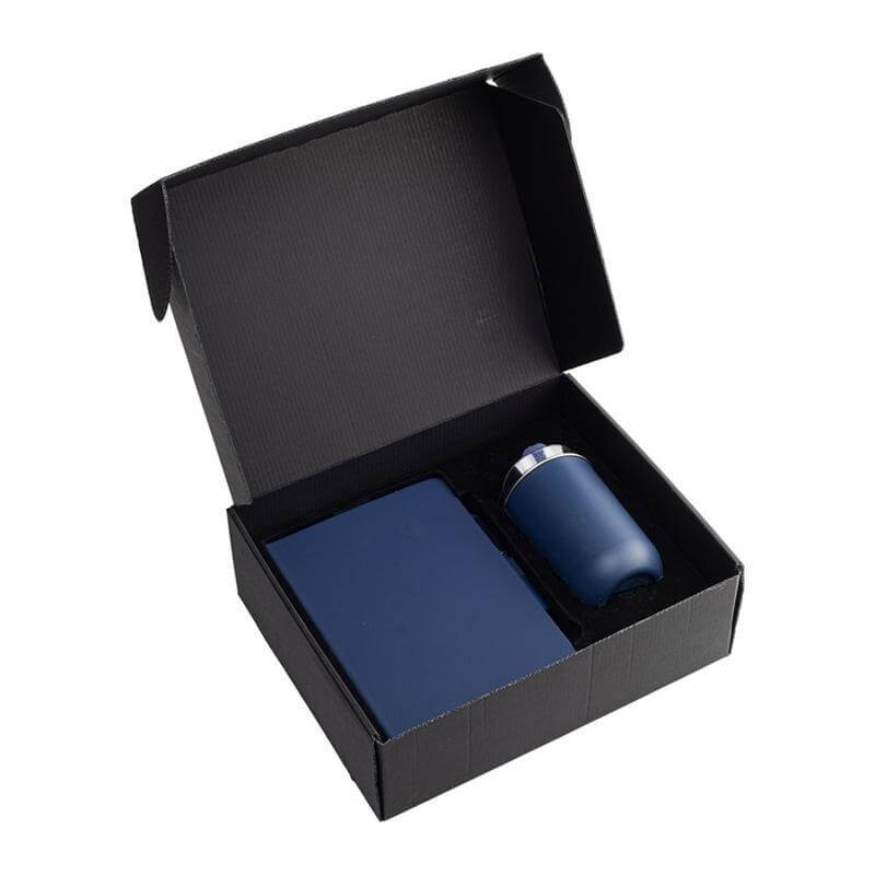 Giftology Set of Tumbler, A5 Notebook and Pen - Navy Blue