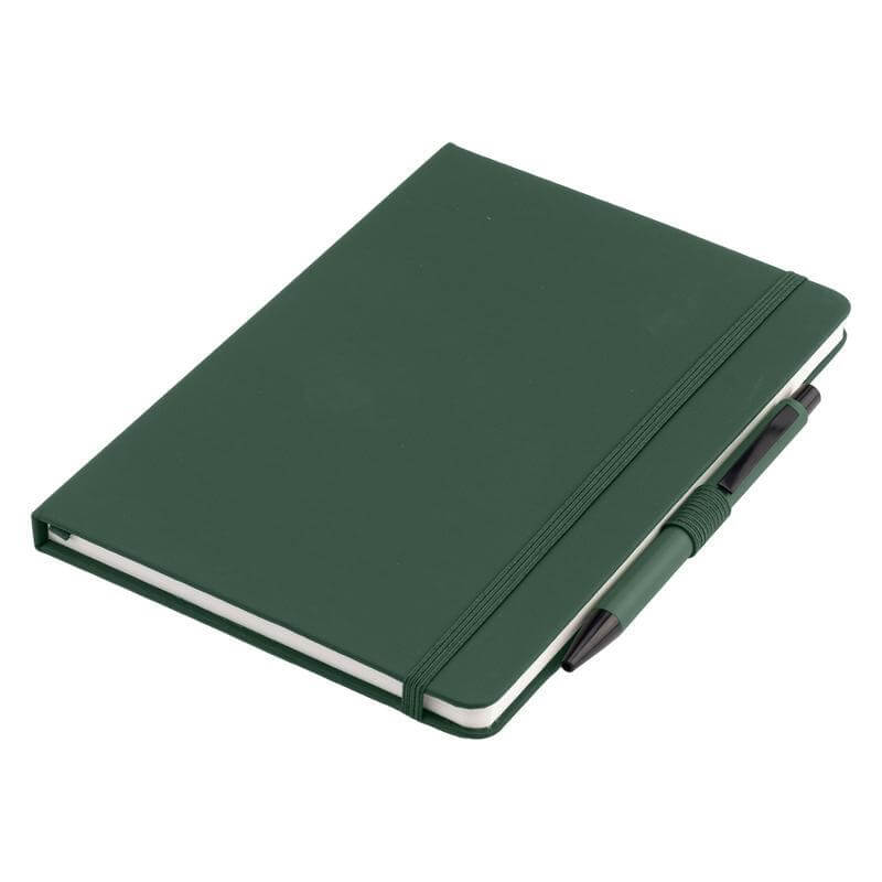 Giftology Set of Tumbler, A5 Notebook and Pen - Green