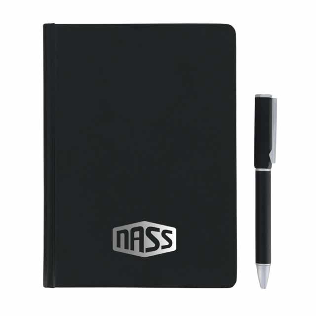 SANTHOME Set Of PU Thermo Notebook And Pen - Black