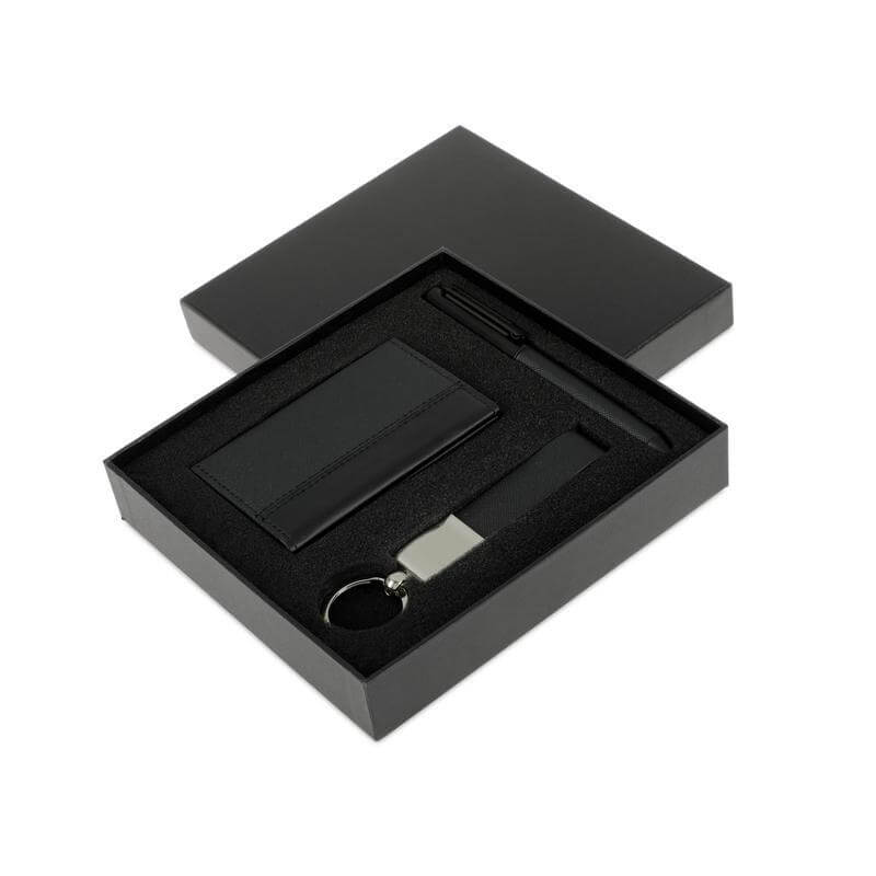 SANTHOME Gift Set (Card Holder, Key Chain and Pen)