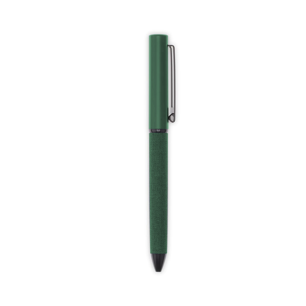 CHANGE ZERO Sustainable Gift Set with Refillable Notebook, Pen & USB Keychain - Green