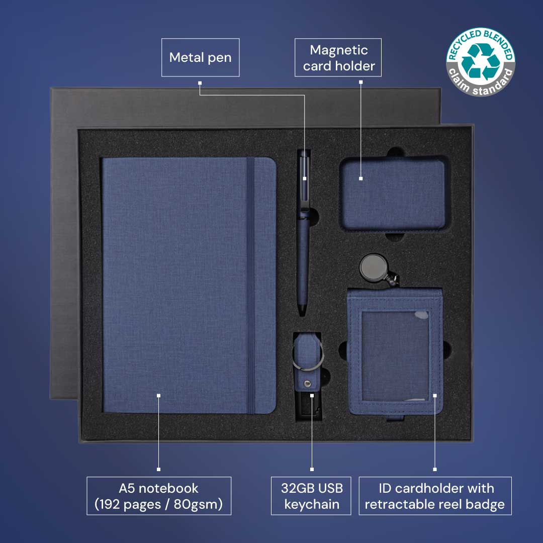 CHANGE ZERO Sustainable 5pc Onboarding Gift Set - Navy