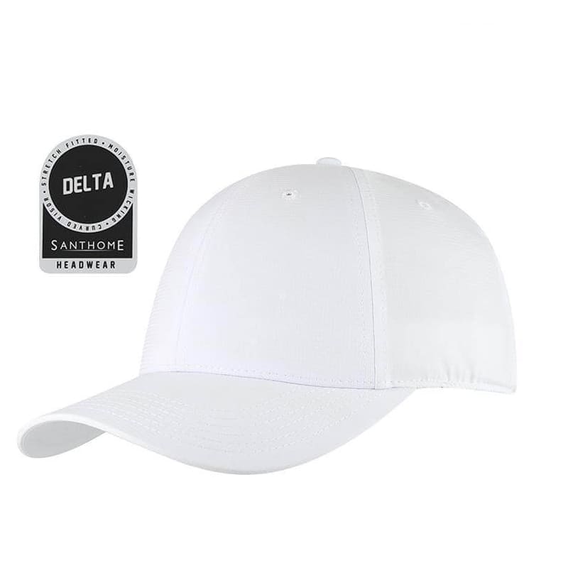 Santhome® DryNCool® Performance Stretch-Fitted Cap - White