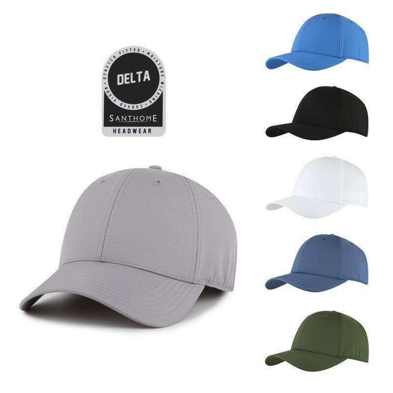 Santhome® DryNCool® Performance Stretch-Fitted Cap - Marine Blue