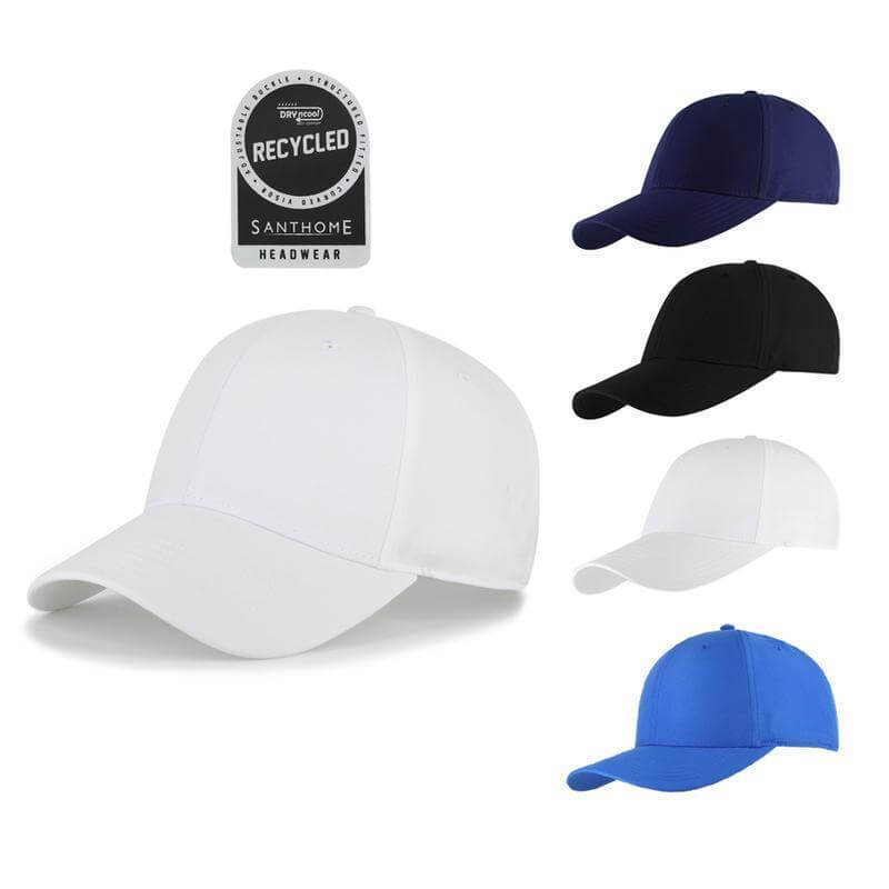 Santhome RPET 6 Panel DryNCool® Sport Cap - Royal Blue