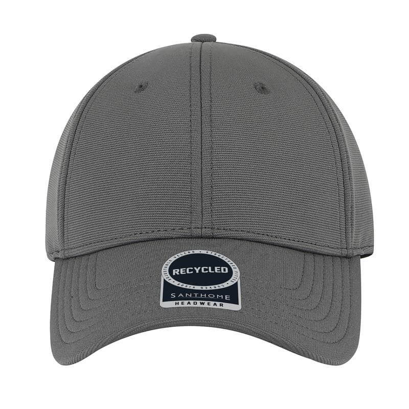 Santhome Recycled 6 Panel Adjustable Cap - Dark Grey