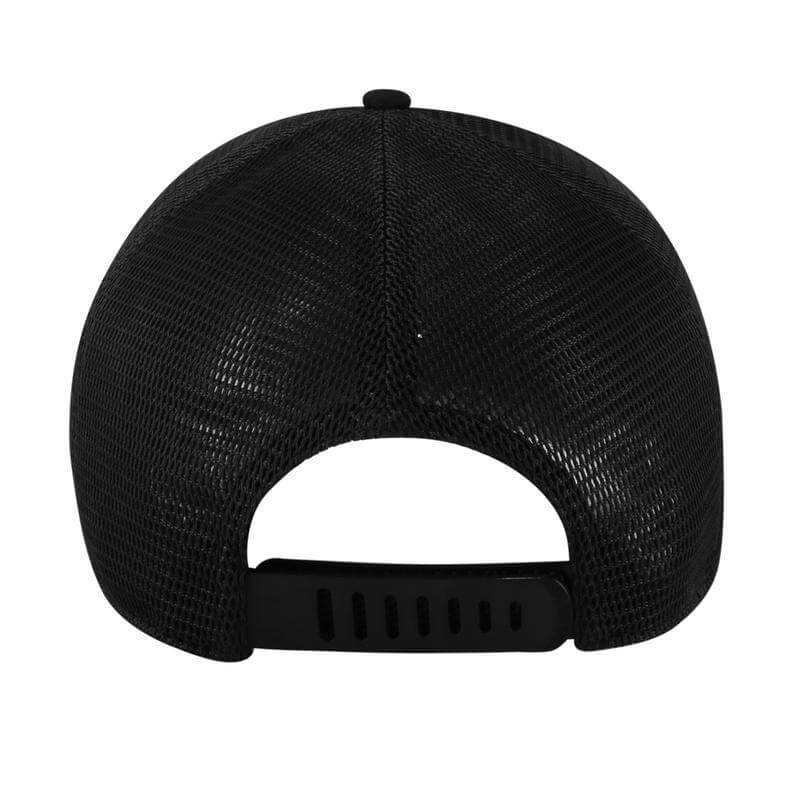Santhome 6 Panel Trucker Cap - Black
