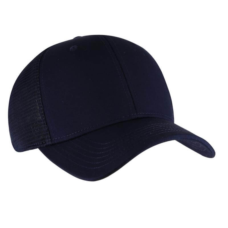Santhome 6 Panel Trucker Cap - Navy Blue