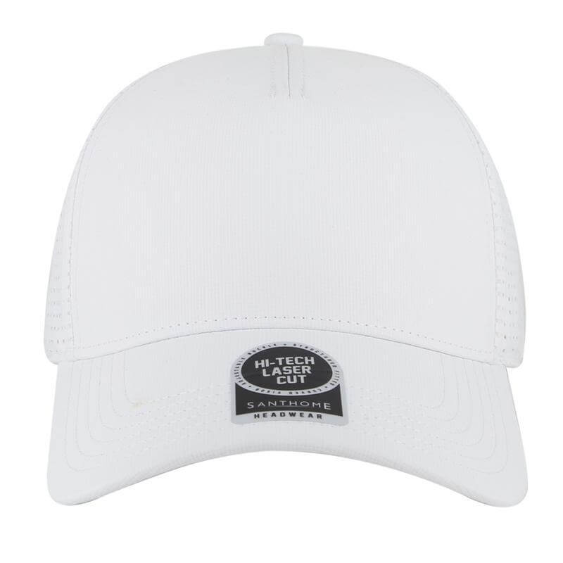 Santhome 5 Panel DryNCool® Sports Cap - White